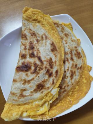 酸奶芝士鸡蛋手撕饼的做法步骤：5