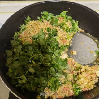 香菜炒饭的做法步骤：6