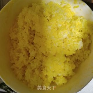 香菜炒饭的做法步骤：2