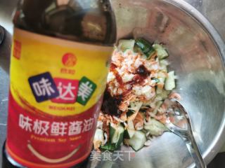 虾皮拌黄瓜的做法步骤：4
