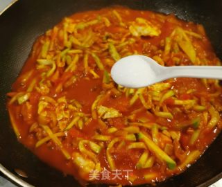 西葫番茄汁拌面的做法步骤：10