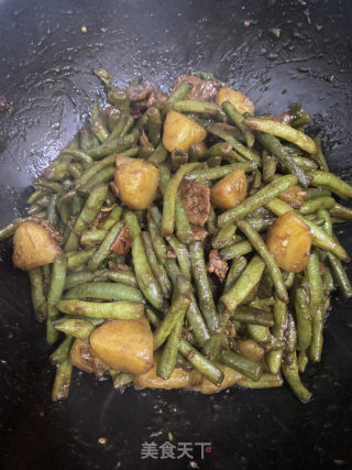 猪肉土豆炖豆角的做法步骤：8