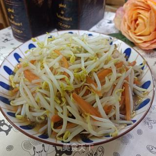 胡箩卜炒豆芽的做法步骤：8