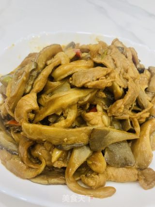 蘑菇炒肉片的做法步骤：8