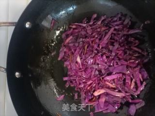 炒紫甘蓝的做法步骤：5