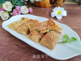 胡萝卜鸡蛋饼的做法步骤：10