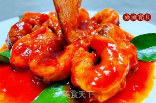 #酸甜美食#糖醋蝴蝶鱼尾的做法步骤：18