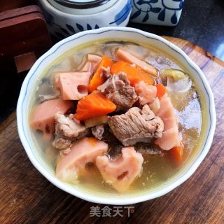 莲藕排骨汤的做法步骤：10