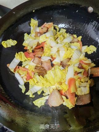 腊肉炒白菜的做法步骤：5