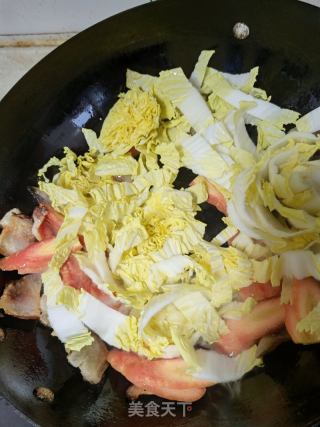 腊肉炒白菜的做法步骤：4