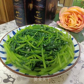 蒜末炒茼蒿的做法步骤：8
