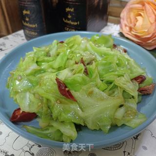 火爆圆白菜的做法步骤：7