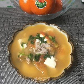 番茄豆腐肉片汤的做法步骤：11