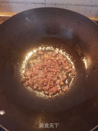蒜毫炒腊肉的做法步骤：4
