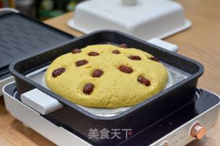 南瓜红枣发糕的做法步骤：6