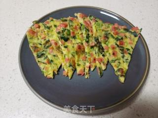 火腿肠菠菜煎饼的做法步骤：8