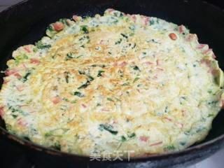 火腿肠菠菜煎饼的做法步骤：6
