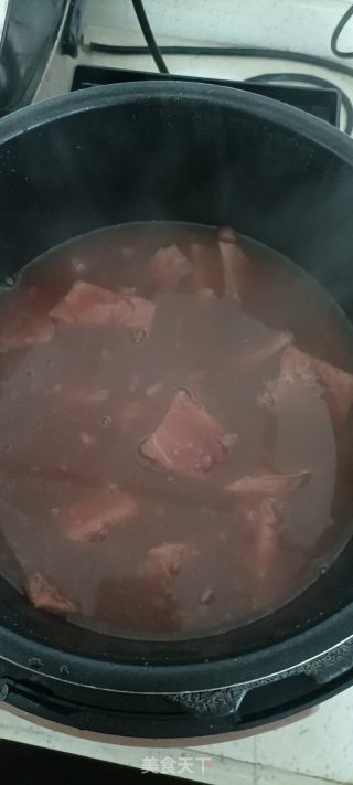 榴莲壳红豆糖水的做法步骤：6