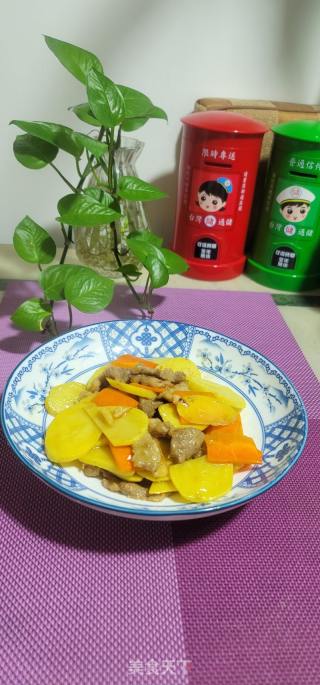 瘦肉炒土豆片的做法步骤：11