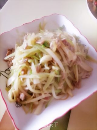 炒菜芯的做法步骤：5