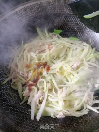 炒菜芯的做法步骤：4
