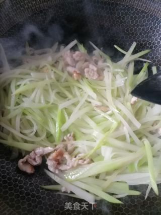 炒菜芯的做法步骤：3