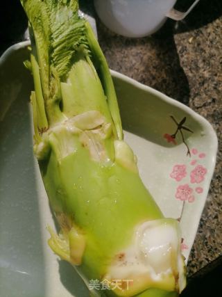 炒菜芯的做法步骤：1