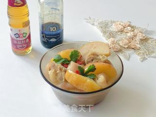 养颜去火的苹果雪梨煲猪蹄的做法步骤：14