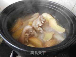 养颜去火的苹果雪梨煲猪蹄的做法步骤：10