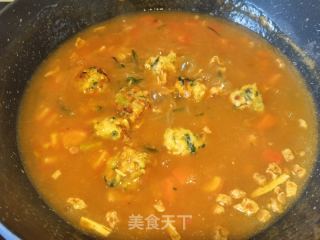 西红柿丸子糊辣汤的做法步骤：8
