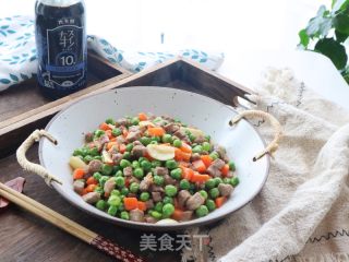儿童春季补钙家常菜豌豆炒牛肉粒❗️提高免疫力又长个的做法步骤：12