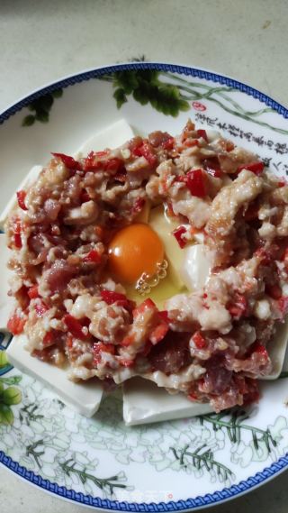 肉沫蒸内脂豆腐的做法步骤：8