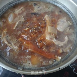 酸萝卜炖大鹅的做法步骤：17