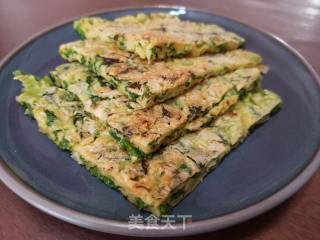 油麦菜鸡蛋饼的做法步骤：11