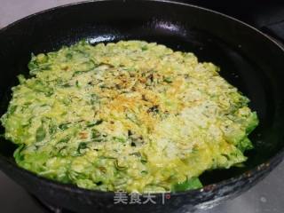 油麦菜鸡蛋饼的做法步骤：8