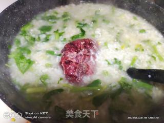 芹菜牛肉粥的做法步骤：5