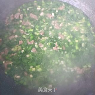 肉丁韭菜打卤面的做法步骤：13