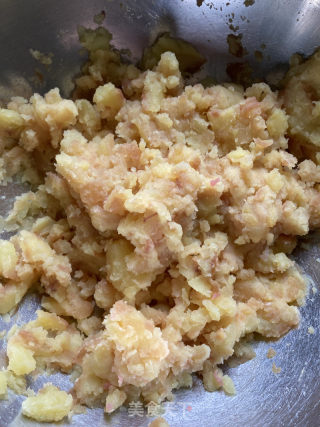 蒸土豆肉丸子的做法步骤：7