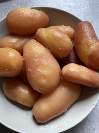 蒸土豆肉丸子的做法步骤：6
