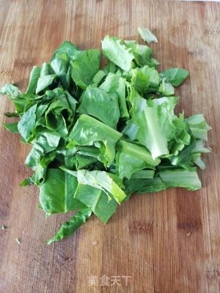 油麦菜炒豆腐的做法步骤：1