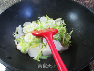 韭黄炒山药的做法步骤：9