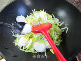 韭黄炒山药的做法步骤：8
