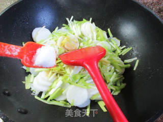 韭黄炒山药的做法步骤：7