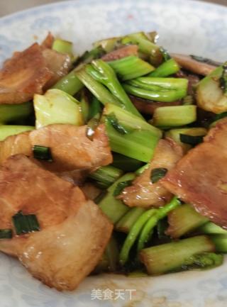 菜苔炒肉片的做法步骤：5