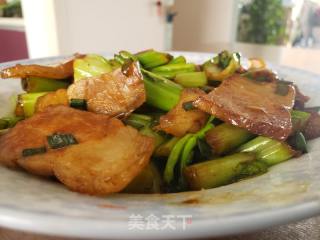 菜苔炒肉片的做法步骤：4
