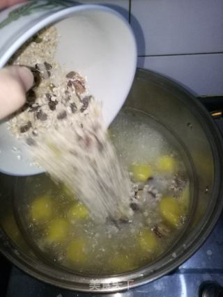 大黄米燕麦粥的做法步骤：2