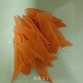葫芦卜炒油菜的做法步骤：2