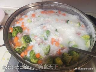 腊肉西蓝花粥的做法步骤：6