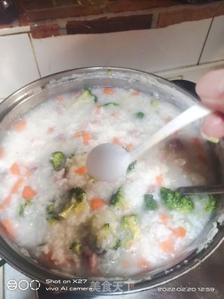 腊肉西蓝花粥的做法步骤：5