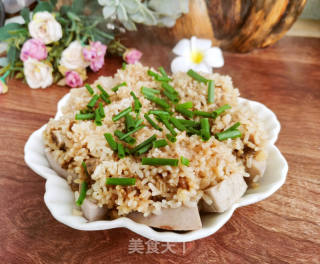 香芋糯米蒸排骨的做法步骤：11